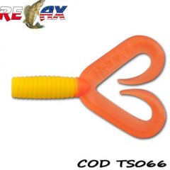 Grub Relax Twister Double Tail 4.5cm, culoare 066 - 25 buc/plic