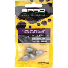 Plumbi Spro Stainless Steel Tear Dropshot Sinkers 10.6g