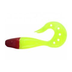 Shad Delalande Sandra 9cm, culoare Fluo Yellow Red Head