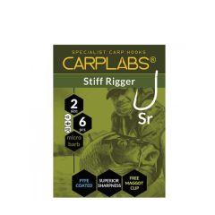 Carlige Konger Carplabs Stiff Rigger Titanium Grey, Nr.6