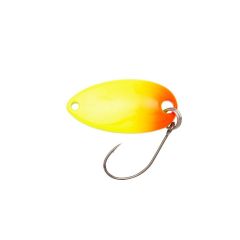 Lingura oscilanta Berkley Area Game Spoon RORU 2.5cm/2.5g, culoare Orange Tip/Chartreuse/Gold