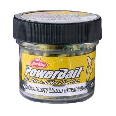 Worm Berkley PowerBait Power Honey Worm 2.5cm, culoare Yellow