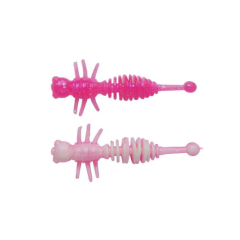 Creatura Berkley PowerBait Larvae 4cm, culoare Pink/White