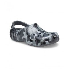 Papuci Crocs Classic Printed Camo Grey Clog, marime 42-43