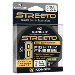 Fir textil Konger Streeto Fighter Finesse X8 Olive Green 0,08mm/150m