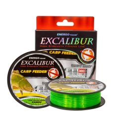 Fir monofilament EnergoTeam Excalibur Carp Feeder Fluo Yellow-Green 0.22mm/6.85kg/300m