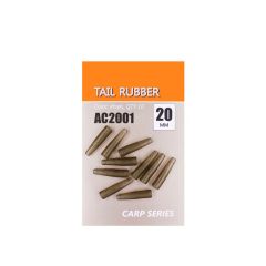 Conuri clips pierdut Orange Tail Rubber 20mm, culoare Khaki