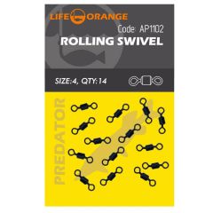 Varteje Orange Ball Bearing Swivel Nr.4 Black