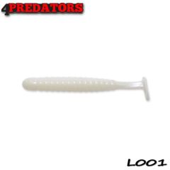 Shad 4Predators Worm Shad Laminat 8cm, culoare 001 - 6 buc/plic