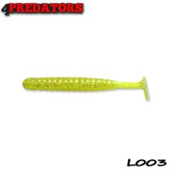 Shad 4Predators Worm Shad Laminat 8cm, culoare 003 - 6 buc/plic