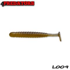 Shad 4Predators Worm Shad Laminat 8cm, culoare 009 - 6 buc/plic