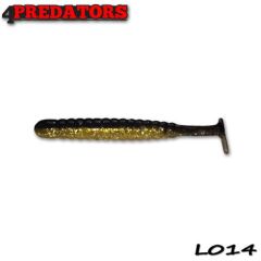 Shad 4Predators Worm Shad Laminat 8cm, culoare 014 - 6 buc/plic