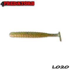 Shad 4Predators Worm Shad Laminat 8cm, culoare 020 - 6 buc/plic