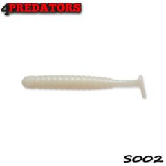 Shad 4Predators Worm Shad Standard 8cm, culoare 002 - 6 buc/plic