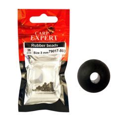 Bile de cauciuc Carp Expert Rubber Beads Black 6mm