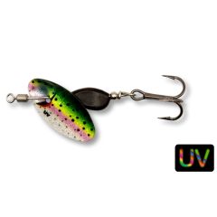 Lingura rotativa Bertilure Axat Pro Elite UV 2.9g, Micro2, culoare Rainbow Trout