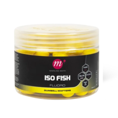 Wafter Mainline ISO Fish Fluoro Dumbell Wafters Yellow 12x15mm