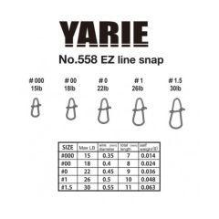 Agrafe Yarie Jespa 558EZ Line Snap, 15lb