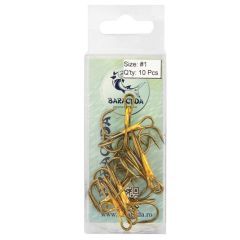 Ancore Baracuda Brown Treble Hooks Nr.2