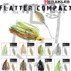 Colmic Herakles Spinnerbait Flatter Compact 7gr. - Black