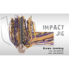 Jig Colmic Hearkles Impact antibradis 3/0 3/8oz 10.5gr Brown/Junebug