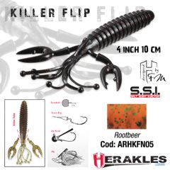 Creatura Herakles Killer Flip 10cm, culoare Rootbeer