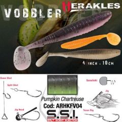 Shad Colmic Herakles Vobbler 10cm Pumpkin Chartreuse
