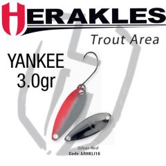 Lingura oscilanta Colmic Herakles Yankee 3g, culoare Silver Red