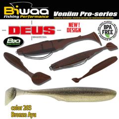 Shad Biwaa Deus 10cm, culoare Bronze Ayu