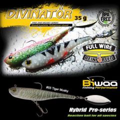 Shad Biwaa Divinator Medium 18cm/35g, culoare Tiger Musky