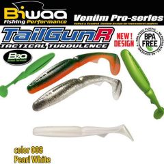 Shad Biwaa TailGunr Swimbait 6.5cm, culoare Pearl White