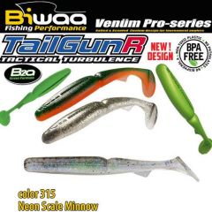 Shad Biwaa TailGunr Swimbait 6.5cm, culoare Neon Scale Minnow