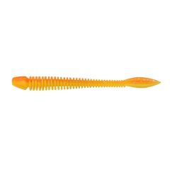 Worm Berkely PowerBait Power Flail 5cm, culoare Fluorescent Orange Sunshine Yellow