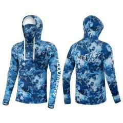 Bluza Relax UV Blue Camo, marime XS