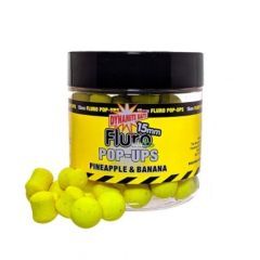 Boilies and Dumbells Dynamite Baits Pop-up Fluro Pineapple & Banana 15mm