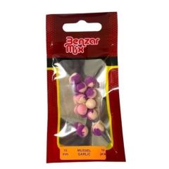 Boilies Benzar Mix Instant Bicolor Pop Up Mussels-Garlic 7mm