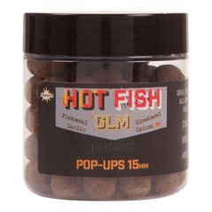 Boilies Dynamite Baits Hot Fish GLM Food Bait Pop-Ups 15mm