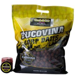 Boilies Bucovina Carp Baits Grab and GO Squid Pruna, 20mm, 5kg