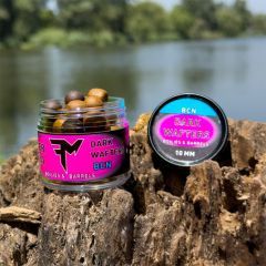 Boilies Feedermania Dark Wafters Boilies and Barrels BCN 8mm