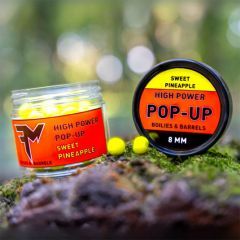 Boilies Feedermania High Power Pop-Up Boilies and Barrels Sweet Pineapple 8mm