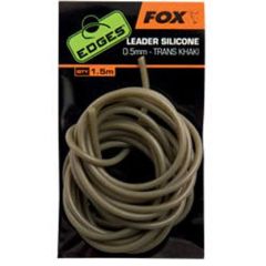 Tub siliconic Fox Edges Leader Silicone 0.5mm - Trans Khaki