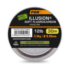 Fir fluorocarbon Fox Illusion Soft Naturals Green 0.30mm/5.5kg/30m