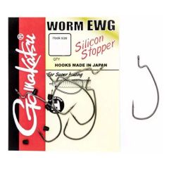 Carlige Gamakatsu Worm Ewg Sil Stopper Black nr.5