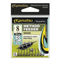 Carlige Kamatsu Method Feeder Sensei Black Nickel Ringed Nr.8