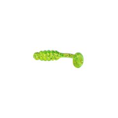 Grub Slider Crappie Grub 2.5cm culoare Chartreuse Glitter