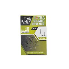 Carlige C&B Extra Sharp Hooks C6 Barbless Nr.10