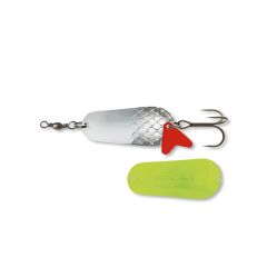 Lingura oscilanta Cormoran Cora Z 8cm/45g, culoare Silver Chartreuse