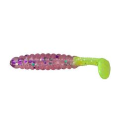 Grub Slider Crappie Panfish 3.8cm, culoare Pink Ice