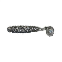 Grub Slider Crappie Grub 1.5" - Smoke Glitter