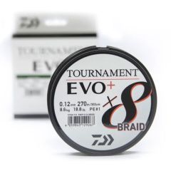 Fir textil Daiwa Tournament EVO+ X8 Braid Chartreuse 0.20mm/39.7kg/270m